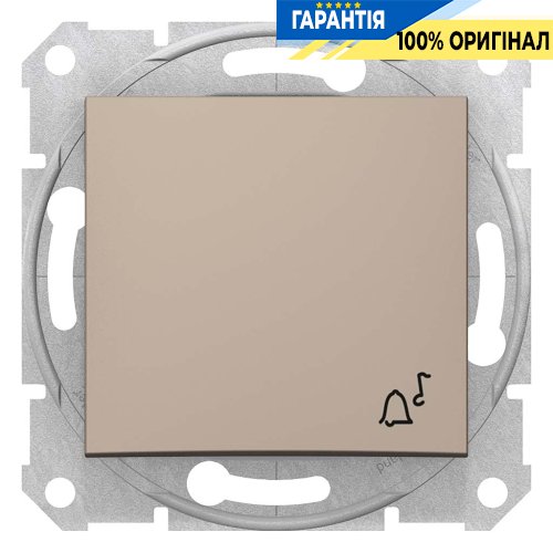 Кнопка "Звонок" цвет титан «Sedna» Schneider Electric SDN0800168