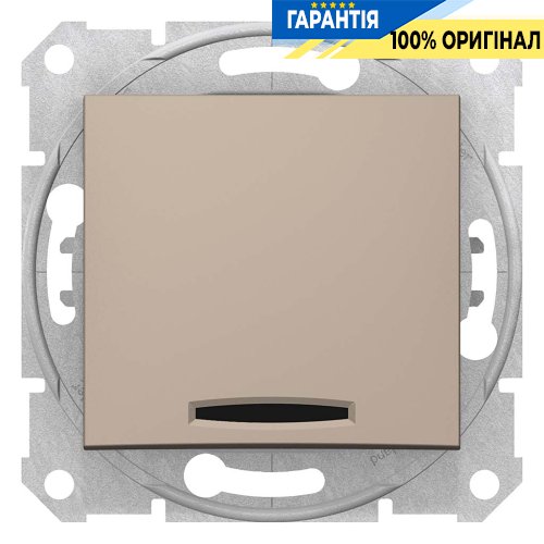 Выключатель 1-кл проходной с подсветкой цвет титан «Sedna» Schneider Electric SDN1500268