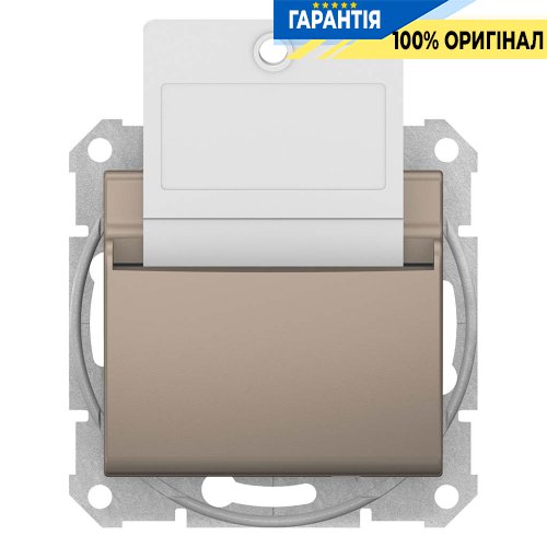 Карточный выключатель цвет титан «Sedna» Schneider Electric SDN1900168