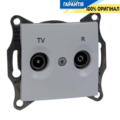 Розетка телевізійна TV-R кінцева (білий) Sedna Schneider Electric SDN3301621