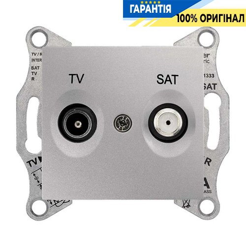 Розетка TV/SAT прохідна (алюміній) Schneider Electric SDN3401260