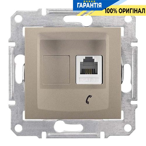 Телефонная розетка TF-1 цвет титан «Sedna» Schneider Electric SDN4101168