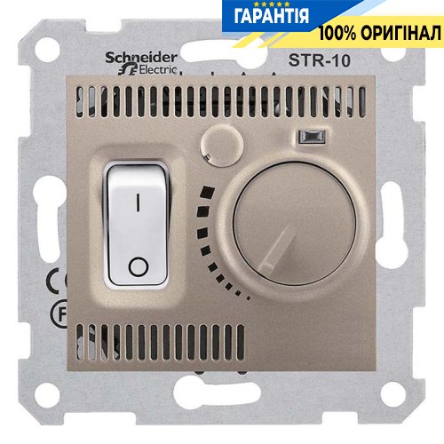 Термостат кімнатний (титан) «Sedna» Schneider Electric SDN6000168