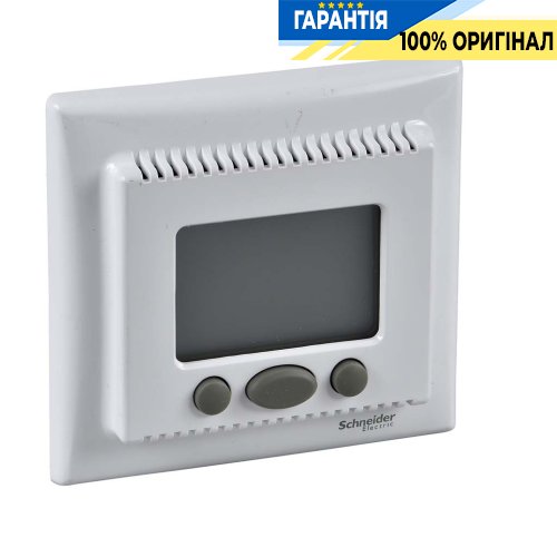 Терморегулятор Comfort, программируемый, Sedna Schneider Electric SDN6000221, белый