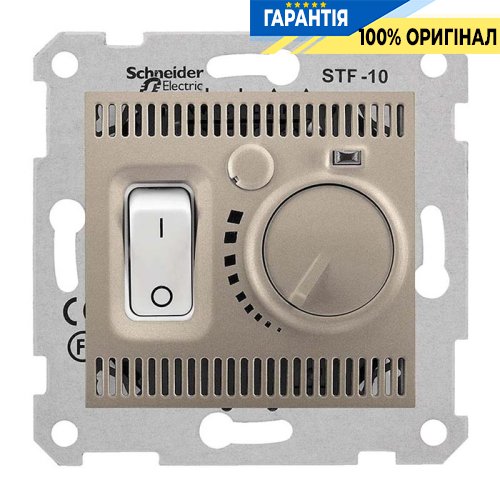 Термостат теплої підлоги (титан) «Sedna» Schneider Electric SDN6000368
