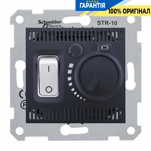 Термостат для тёплого пола графит «Sedna» — Schneider Electric SDN6000370
