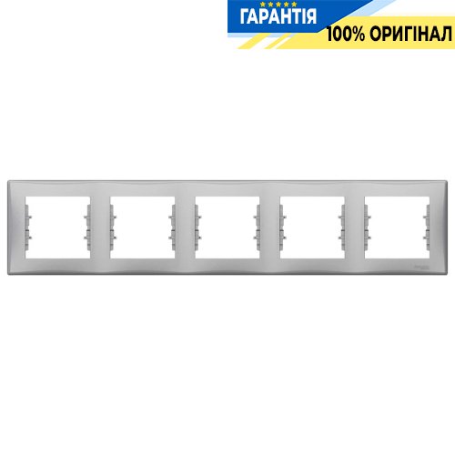 Рамка 5-а цвет алюминий Schneider Electric SDN5800960