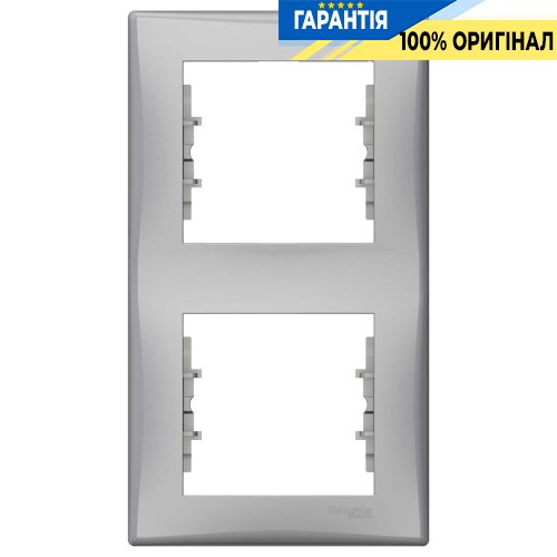 Рамка 2-я вертикальна (алюміній) Schneider Electric SDN5801160