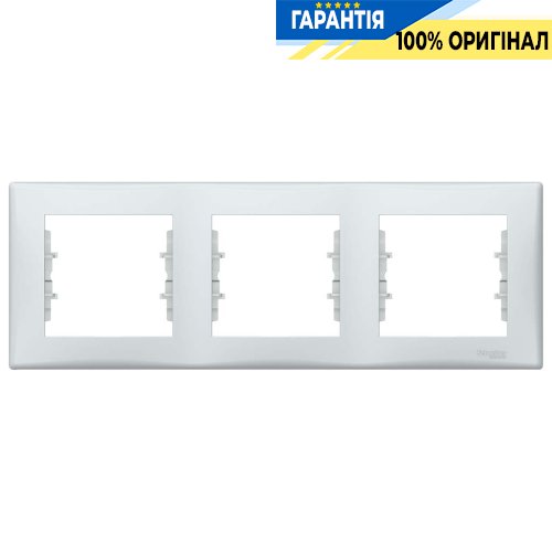 Рамка горизонтальна 3-а (сірий) «Sedna» Schneider Electric SDN5800533