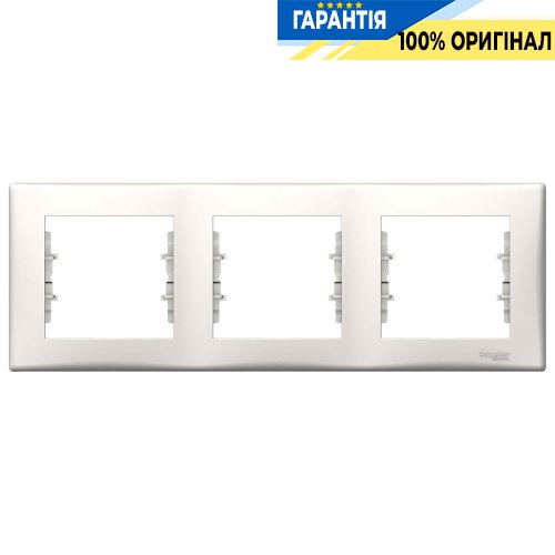 Рамка 3-а (слонова кістка) Sedna Schneider Electric SDN5800523