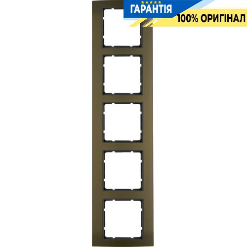 Рамка 5-а колекція B.3, колір «коричневий / антрацит матовий», Berker 10153001