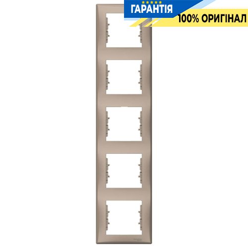Рамка 5-а вертикальная цвет титан «Sedna» Schneider Electric SDN5801568