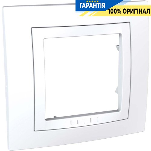 Рамка 1-а Schneider Electric Unica Basic MGU2.002.18, Білий