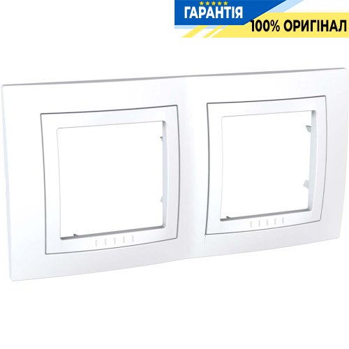 Рамка 2-я Schneider Electric MGU2.004.18 Unica «Basic», цвет белый