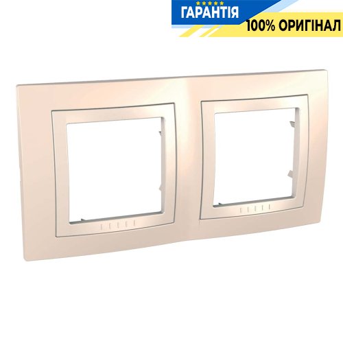 Рамка 2-я Schneider Electric MGU2.004.559 Unica «Basic», цвет крем / слоновая кость