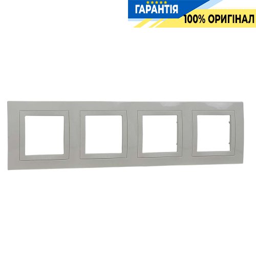Рамка 4-я Schneider Electric MGU2.008.25 Unica «Basic», цвет слоновая кость