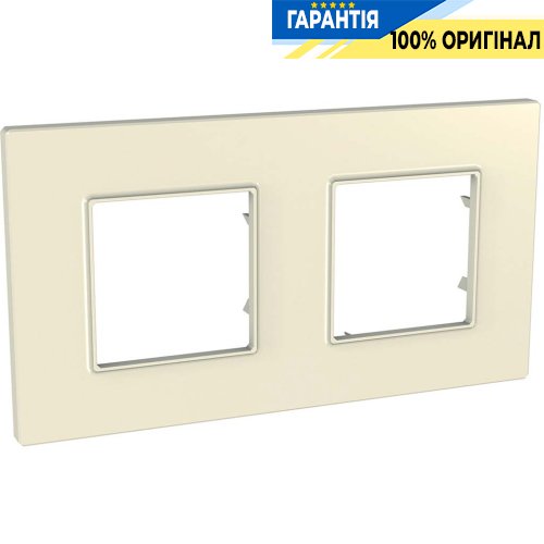 Рамка 2-я Unica Schneider Electric MGU2.704.16, «Quadro» цвет Камень
