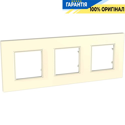 Рамка 3-а Schneider Electric Unica Quadro MGU2.706.25, Слонова кістка