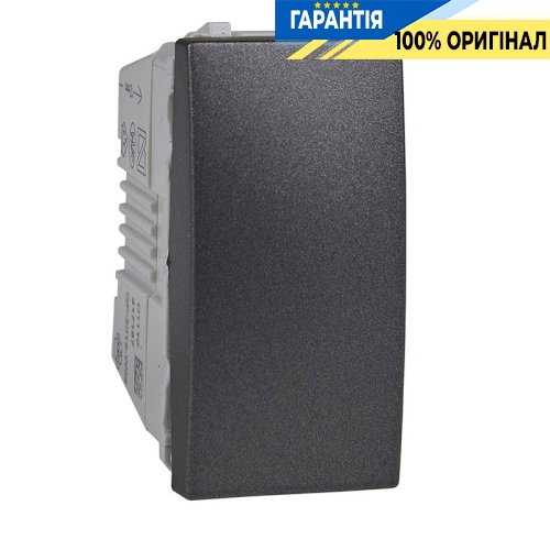 Выключатель 1-кл «Unica» 1-модуль, цвет графит Schneider Electric MGU3.101.12