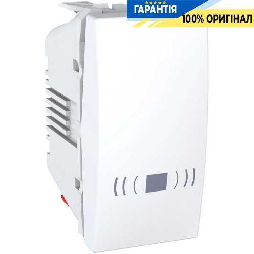 Выключатель кнопочный 1-кл. 1-м. "звонок" Unica белый Schneider Electric MGU3.106.18C