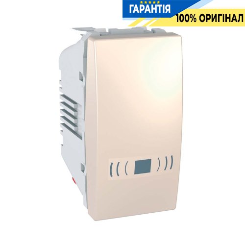 Вимикач кнопковий 1-кл. 1-м. "Дзвінок" Schneider Electric Unica MGU3.106.25C, Слонова кістка