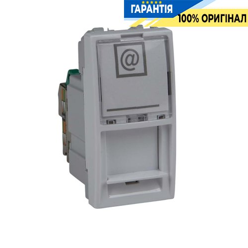 Розетка компьютерная RJ-45. FTP кат.5e 1-модуль. Unica белый Schneider Electric MGU3.412.18
