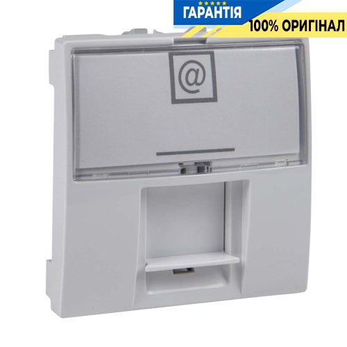 Розетка комп'ютерна RJ-45. UTP кат. 6 2-модуля. Schneider Electric Unica MGU3.415.18, Білий