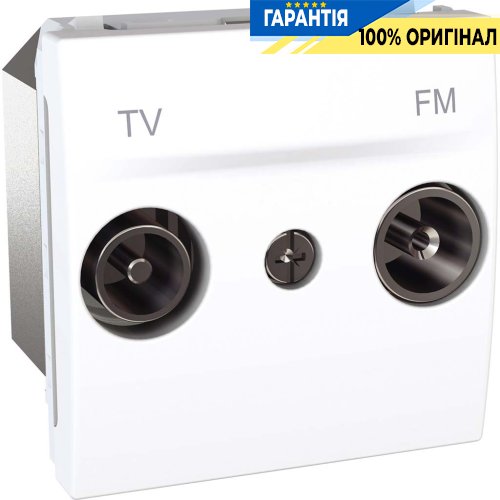 Розетка телевизионная одиночная ТV-R 2-м. Unica белый Schneider Electric MGU3.451.18