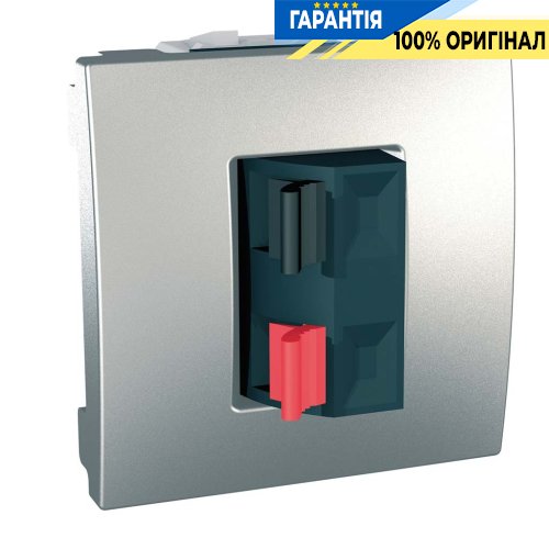 Розетка акустическая 2-модуля. Unica алюминий Schneider Electric MGU3.486.30