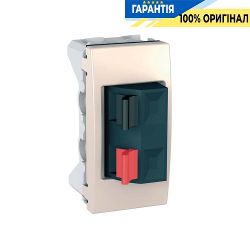 Розетка акустична 1-модуль Schneider Electric Unica MGU3.487.25, Слонова кістка