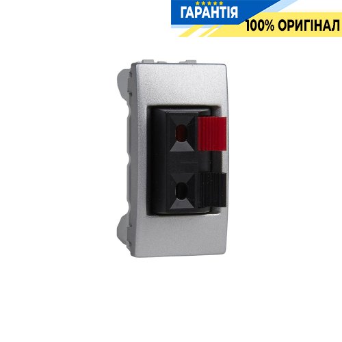Розетка акустична 1-модуль Schneider Electric Unica MGU3.487.30, Алюміній