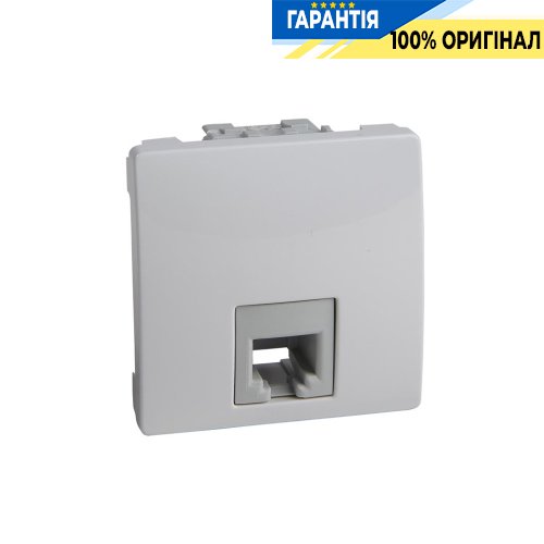 Розетка телефонная RJ-11. 2-модуля Unica белый Schneider Electric MGU3.492.18