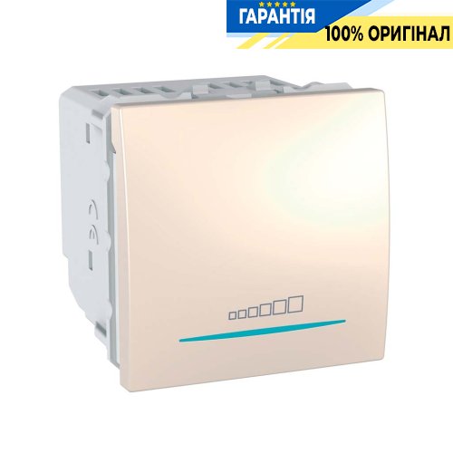 Димер (світлорегулятор) нажимний 400 Вт .2-м. Schneider Electric Unica MGU3.515.25, Слонова кістка