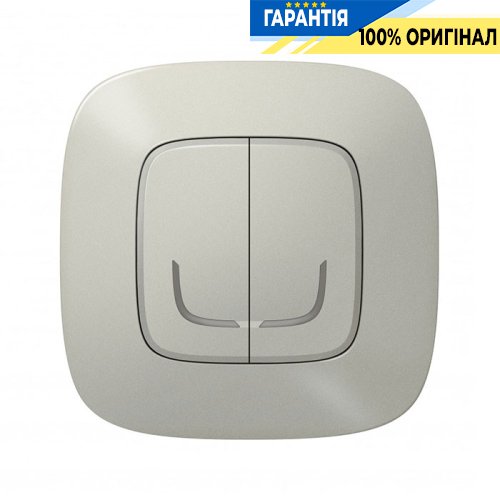 Умный беспроводной выключатель 2-кл. Legrand Valena Allure with Netatmo 752787, алюминий