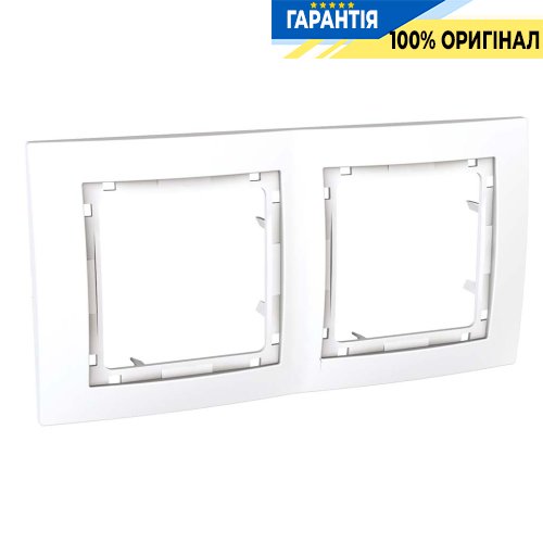 Рамка 2-а Schneider Electric Unica «Colors» MGU4.004.18, колір Білий