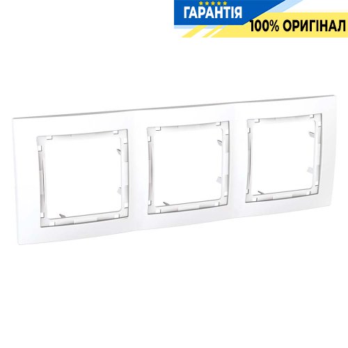 Рамка 3-а Schneider Electric Unica «Colors» MGU4.006.18, колір білий