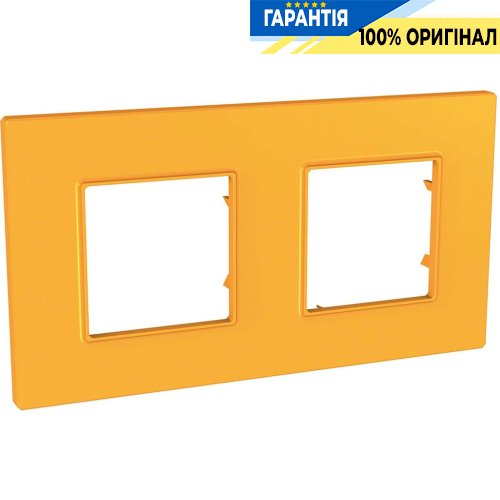Рамка 2-а Schneider Electric Unica «Quadro» MGU4.704.29, колір Cytrus