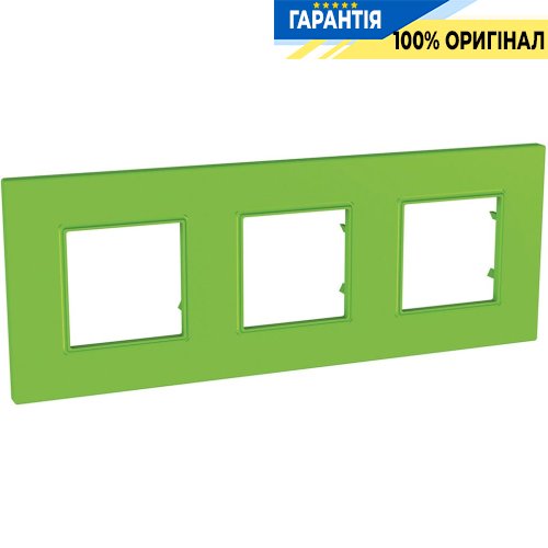 Рамка 3-я Unica Schneider Electric MGU4.706.28, «Quadro» цвет Bio