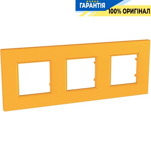 Рамка 3-я Unica Schneider Electric MGU4.706.29 «Quadro» цвет Cytrus