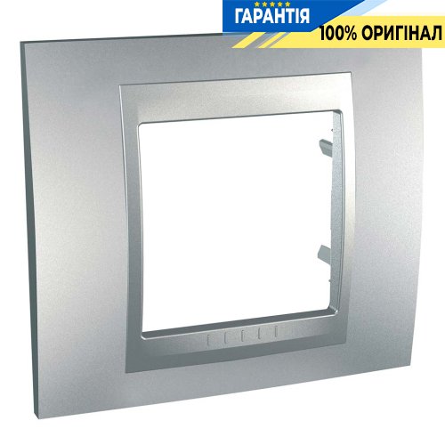 Рамка 1-а Unica Top Schneider Electric MGU6.002.30, алюміній (пластик)