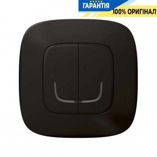 Розумний бездротовий вимикач 2-кл. Legrand Valena Allure with Netatmo 752887, антрацит