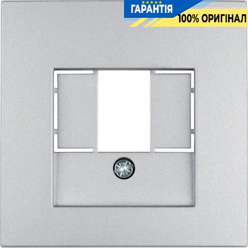 Накладка для розеток громкоговорителей, алюминий B.3/B.7 GLAS Berker 10331404