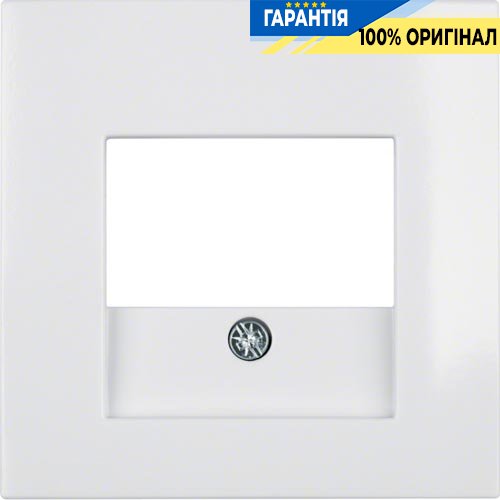 Накладка для розеток громкоговорителей, пол. белая S.1 Berker 10338919