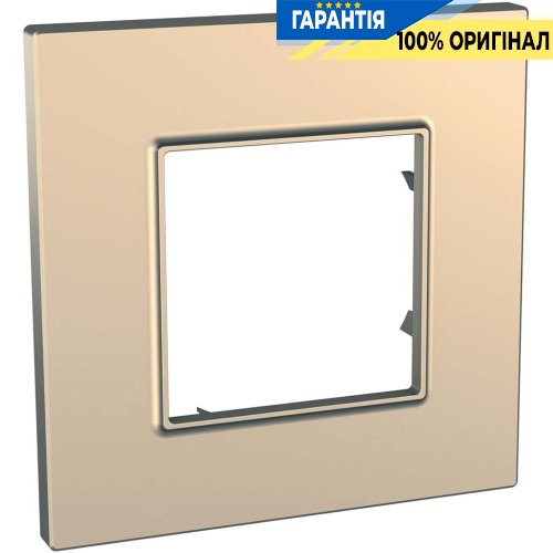 Рамка 1-а Unica Schneider Electric MGU6.702.56, «Quadro» колір "Мідь"