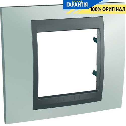 Рамка 1-а Unica Top "флюорит/графіт" Schneider Electric MGU66.002.294