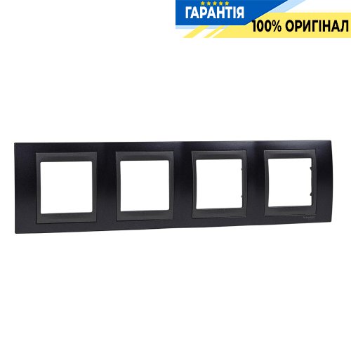 Рамка 4-а Unica Top "металік/графіт" Schneider Electric MGU66.008.297