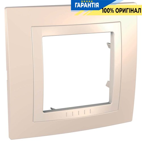 Рамка 1-я Schneider Electric MGU2.002.559 Unica «Basic», цвет крем / слоновая кость