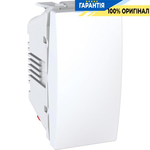 Выключатель проходной 1-кл, 1-м. Unica белый Schneider Electric MGU3.103.18
