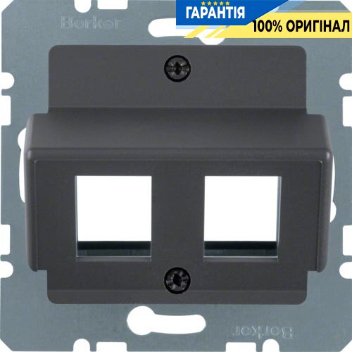 Накладка для модулей AMP, антрацит B.3/B.7 GLAS/K.1, Berker 14631606