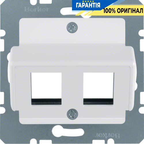 Накладка для модулей AMP, пол. белая матовая S.1/B.3/B.7 GLAS Berker 14631909